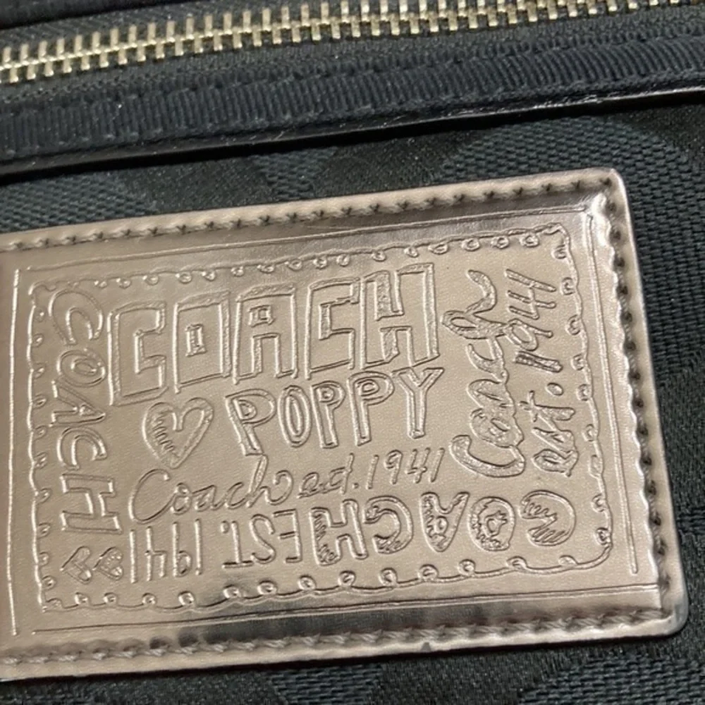Coach signature y2k op c black poppy bag